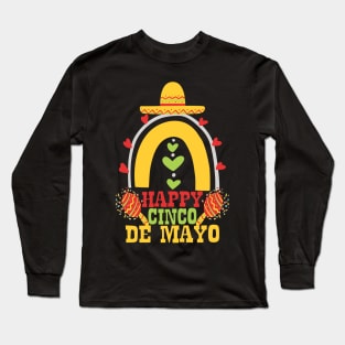happy cinco de mayo cool mexico festival Long Sleeve T-Shirt